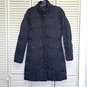 Eddie Bauer Puffer Goose Down Parka 550 Fill, Black, Size S
